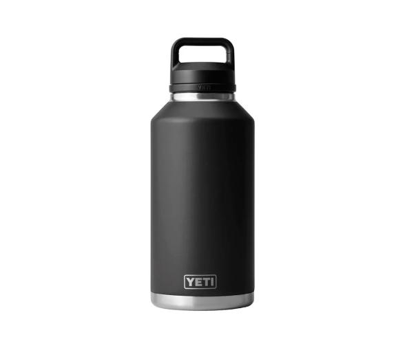 Yeti Botella Rambler de 64 oz (1.9 l) con Tapón Negra