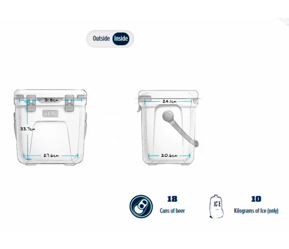 Yeti Nevera Portatil Roadie 24