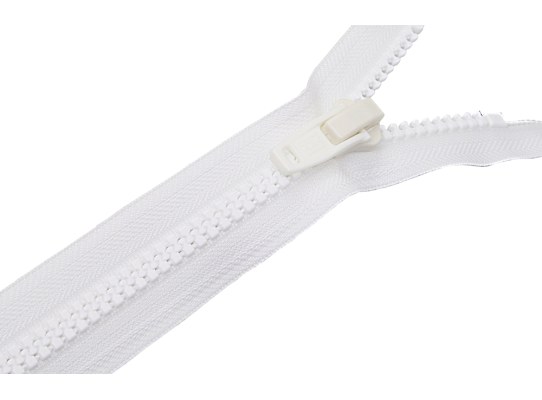 Tooth Zipper Mesh 10 White