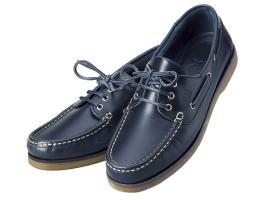Zapato Nautico Crew Cuero Azul XM Yatching