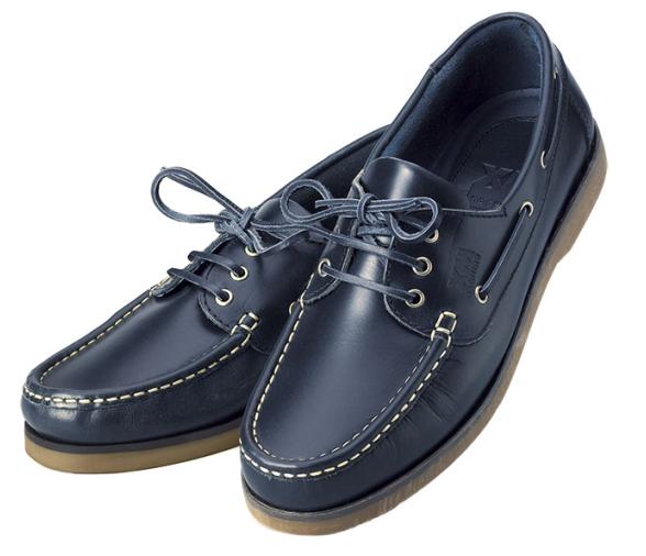 Zapato Nautico Crew Cuero Azul XM Yatching
