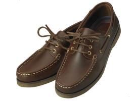 Zapato Nautico Crew Cuero Marron XM Yatching