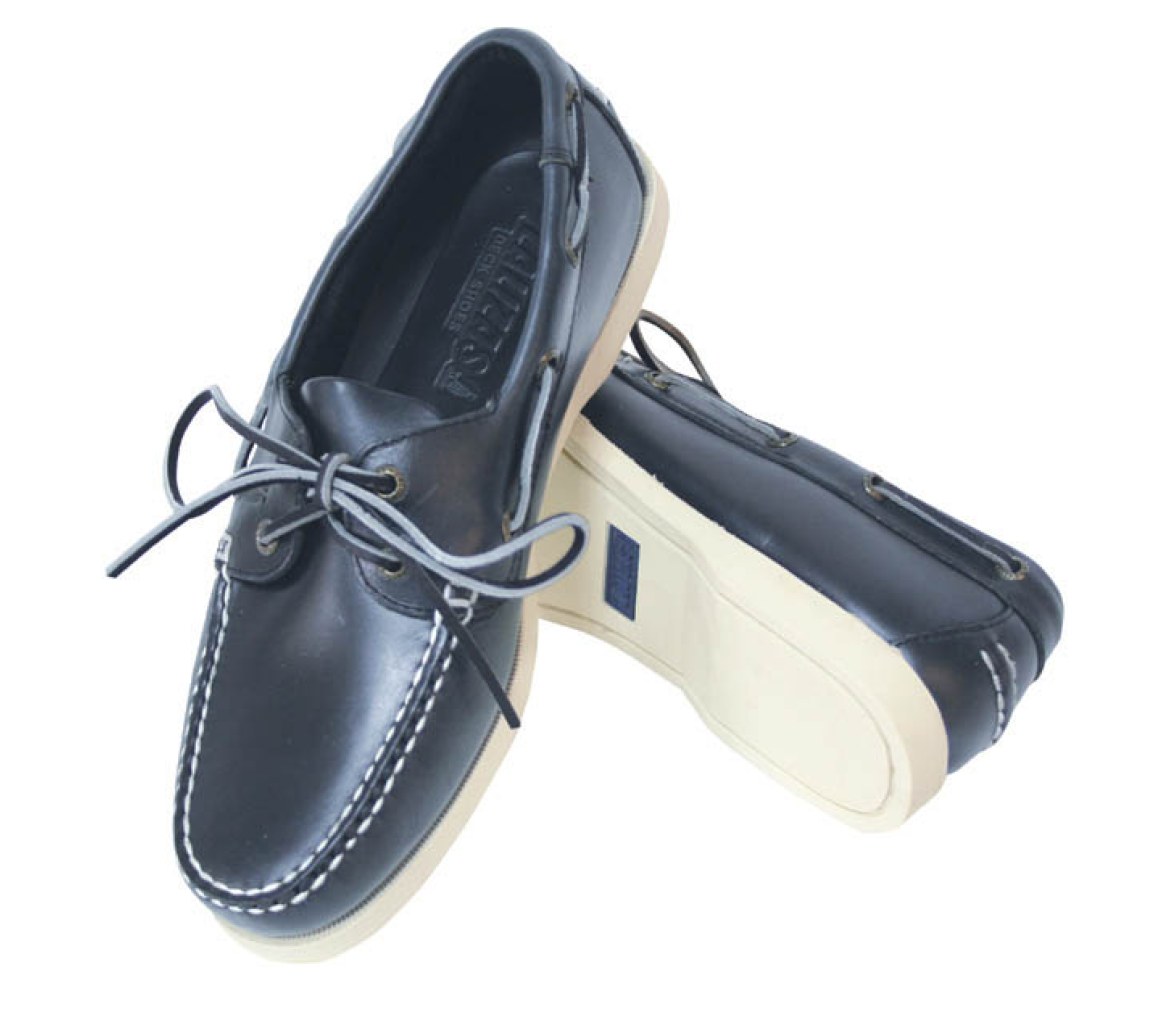 Zapato Nautico Skipper Cuero Azul Marino Lalizas