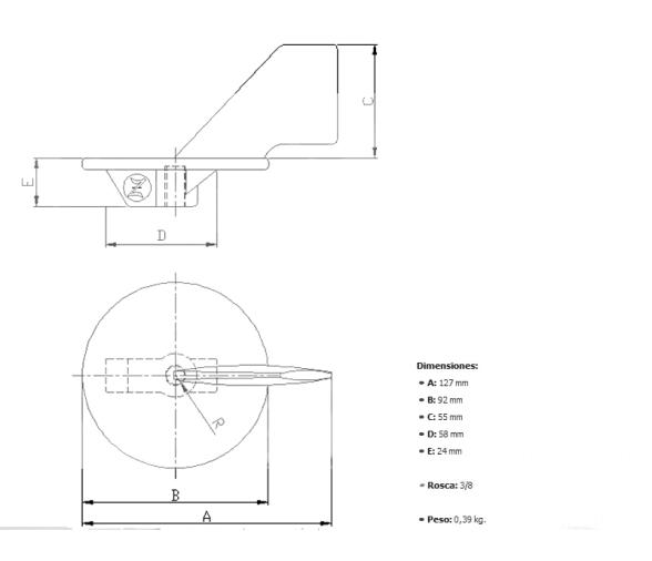 Zineti Anodo Aleta Fueraborda Yamaha 60-90 CV