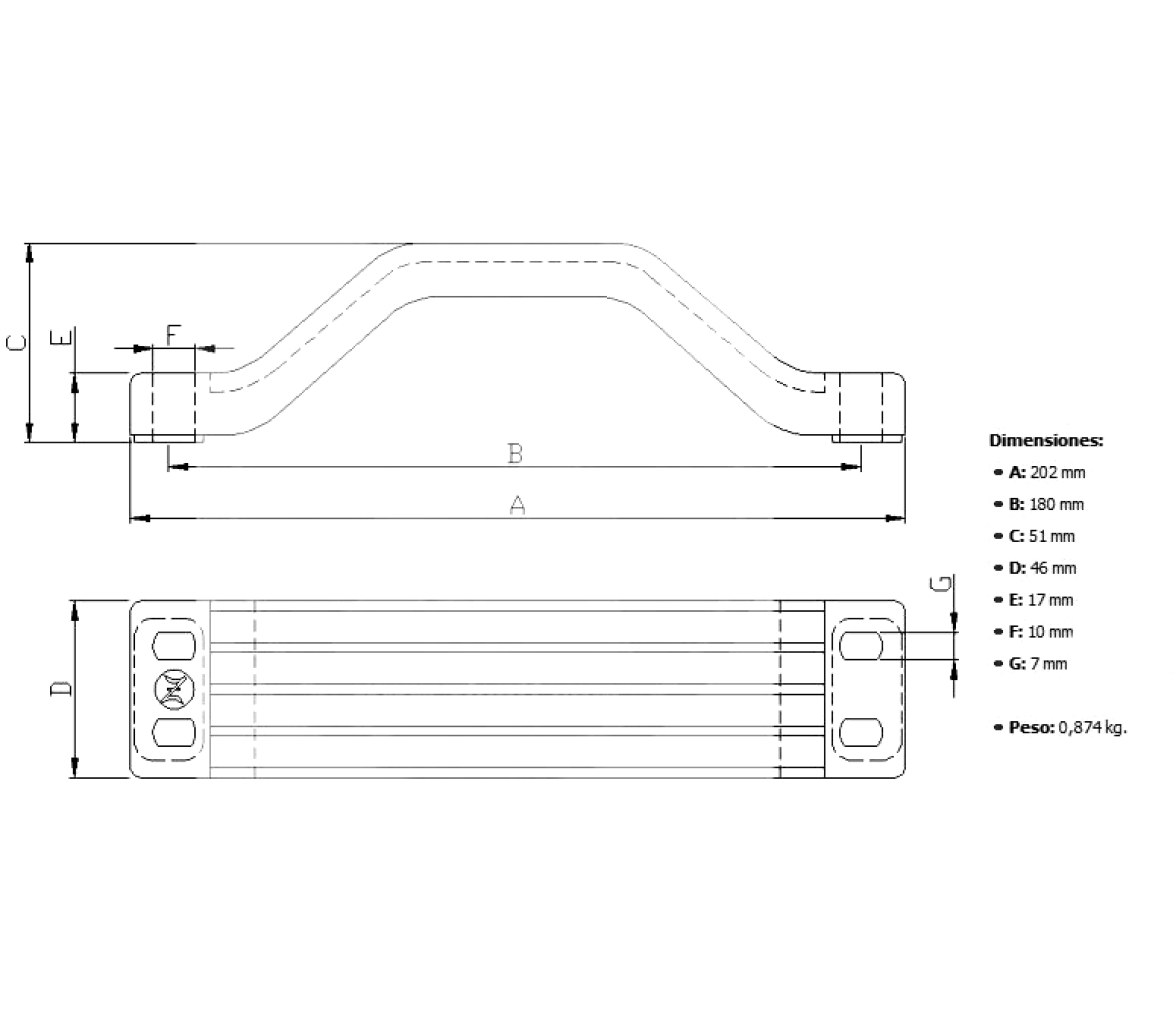 Zineti Anodo Barra Fueraborda Yamaha 115-250 CV