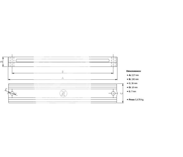 Zineti Anodo Barra Fueraborda Yamaha 60-90 CV