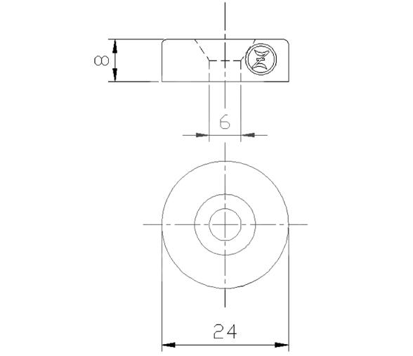 Zineti Anodo Circular para Fueraborda Yamaha, Honda 8-20CV