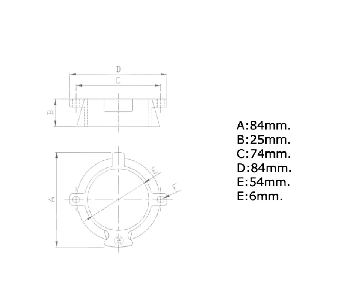 Zineti Anodo Cola Alpha-One Segunda Generación