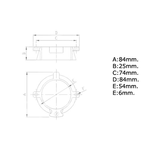 Zineti Anodo Cola Alpha-One Segunda Generación