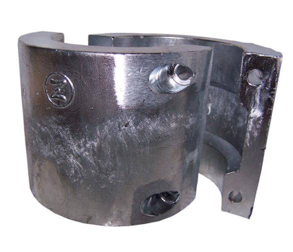 Zineti Anodo Collar para Eje Cilindrico