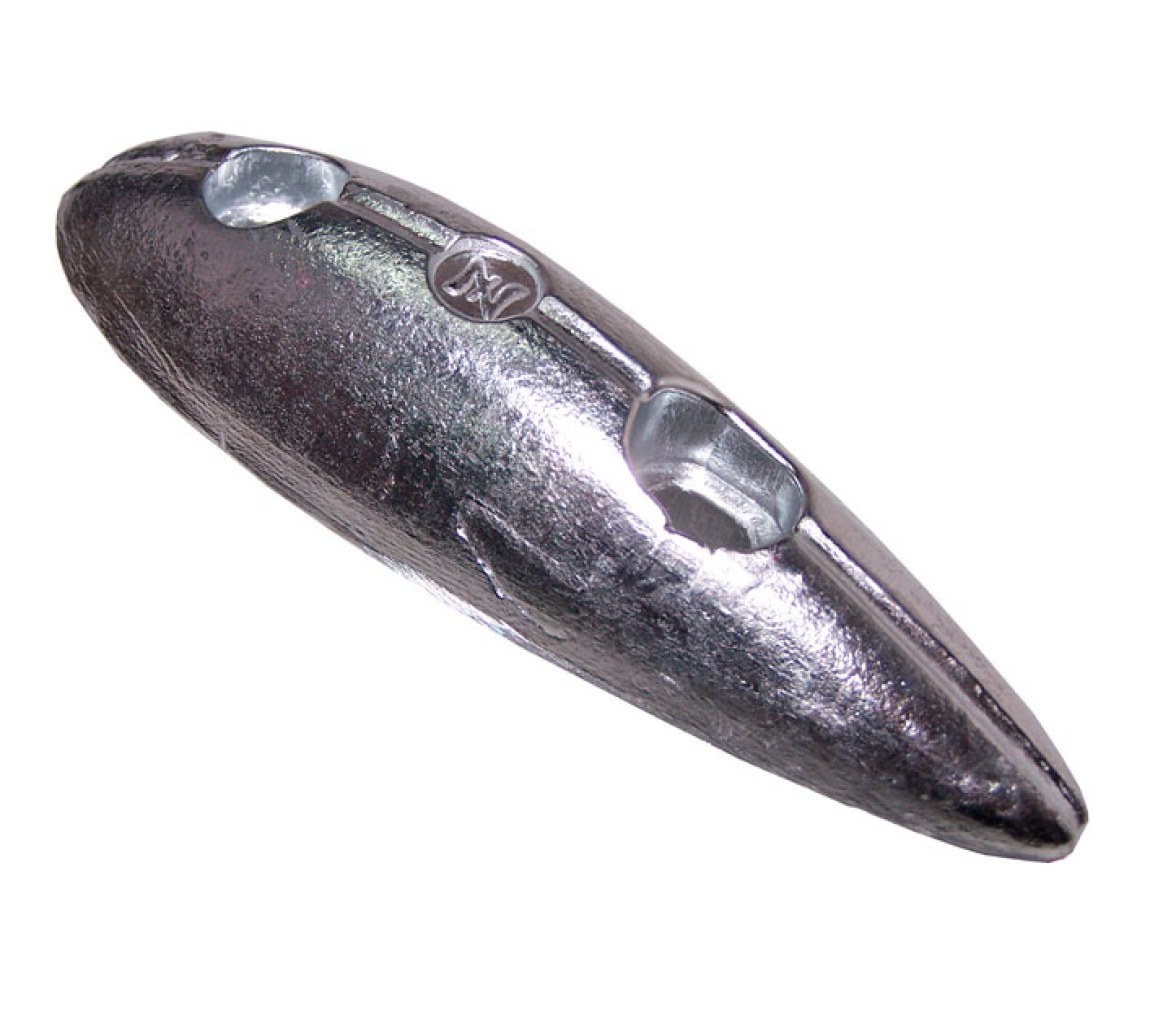 Zineti Anodo de Aluminio Tipo Pez sin Pletina para Atornillar