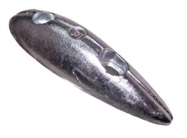 Zineti Anodo de Aluminio Tipo Pez sin Pletina para Atornillar