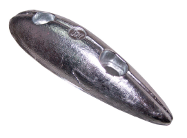 Zineti Aluminium Bolt on Fish Type Anode without Plate