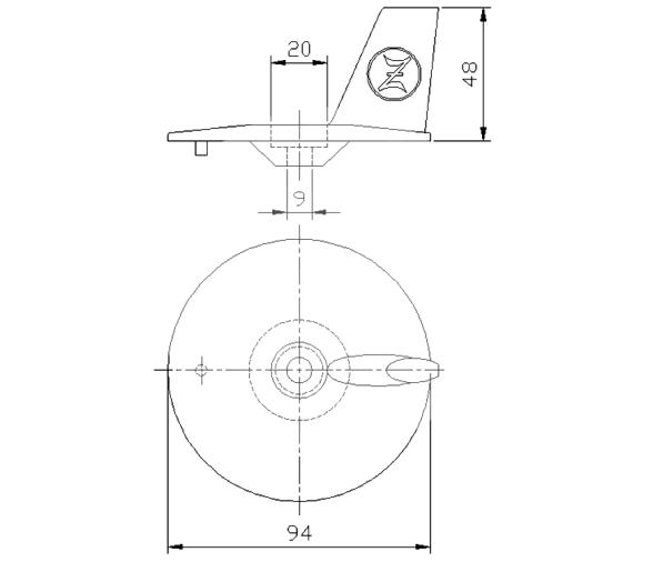 Zineti Anodo Honda Aleta Motor Fueraborda