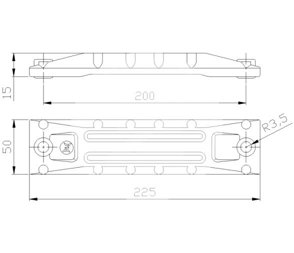 Zineti Anodo Honda Placa para Fueraborda