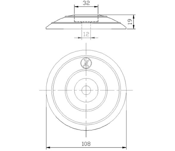 Zineti Anodo Para Discos para Timones y/o Flaps 110mm
