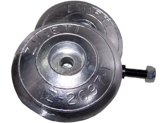 Zineti Anode Pair Discs for Rudders and / or Flaps 110mm