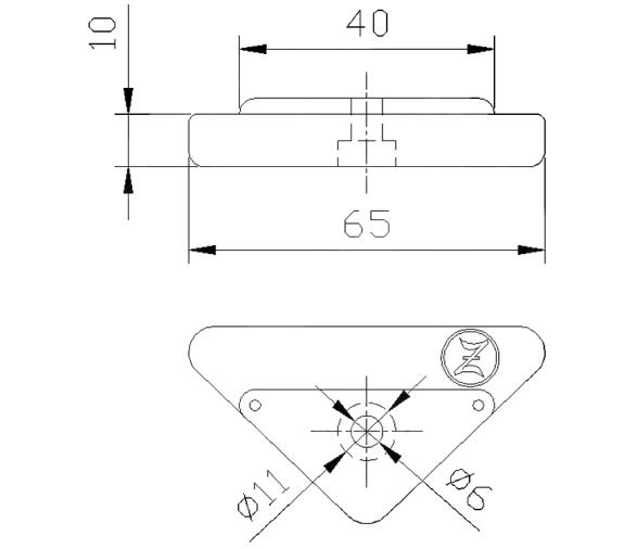 Zineti Anodo para Horquilla de Cola
