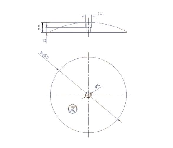 Zineti Anodo para Timones 165mm