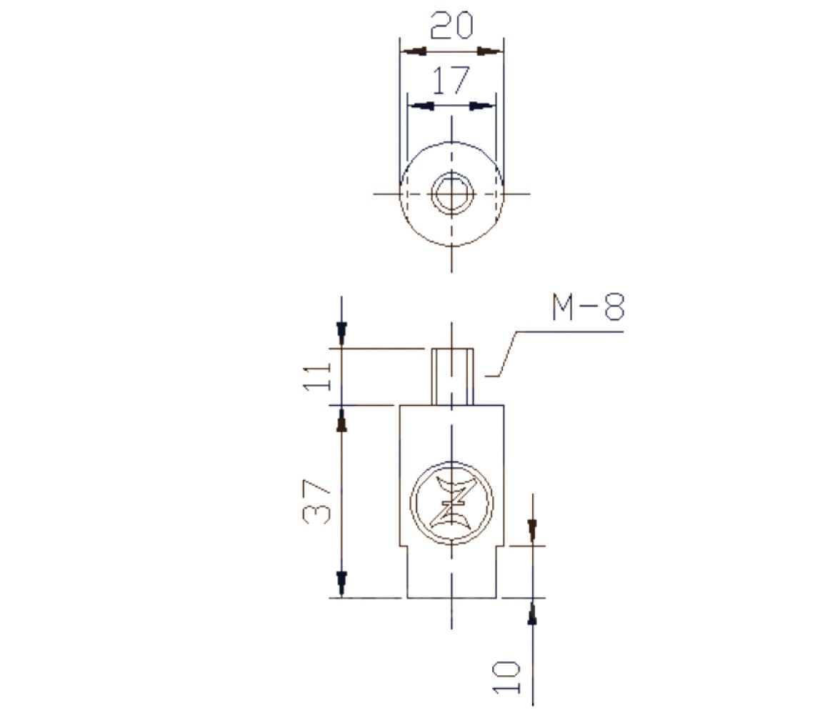 Zineti Anodo Perno para Yanmar 37mm