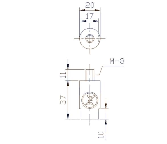 Zineti Anodo Perno para Yanmar 37mm