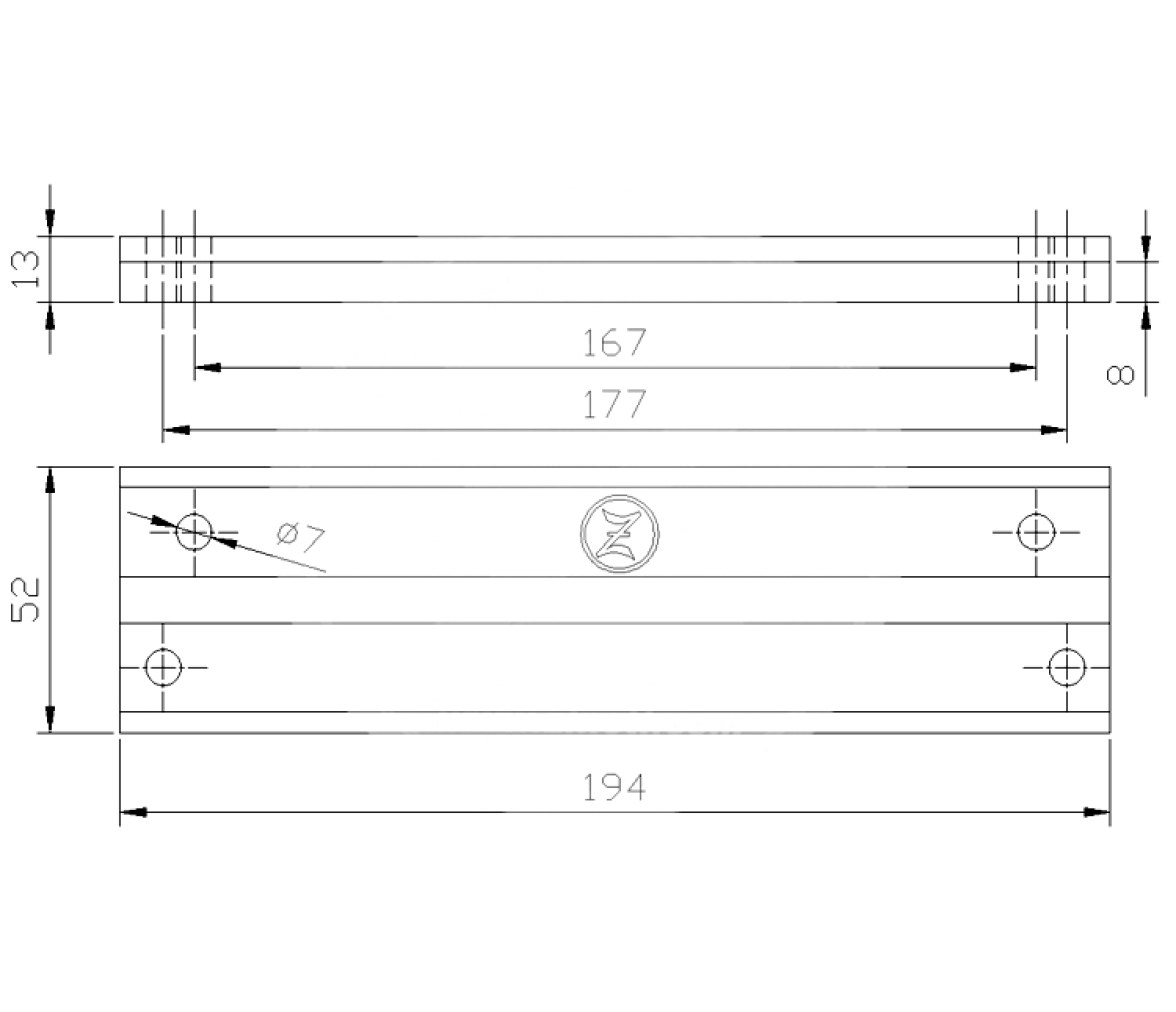Zineti Anodo Placa Fueraborda 70-275 HP