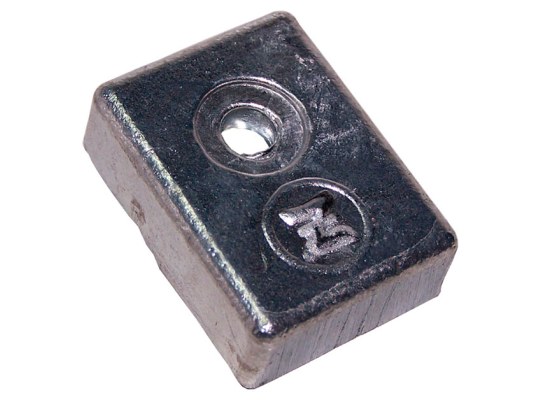 Zineti Anodo Rectangular 1 Agujero