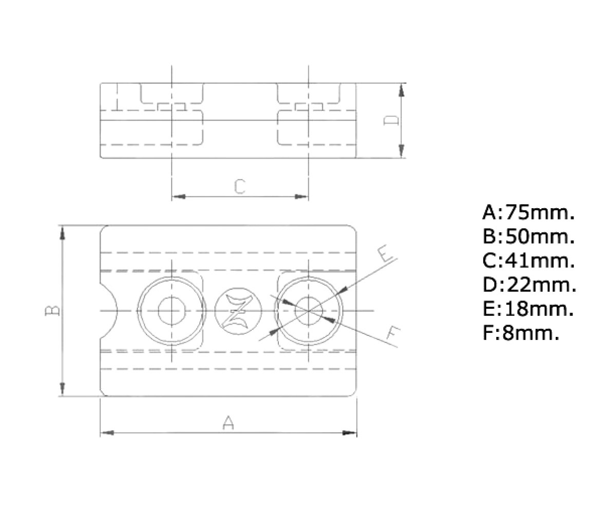 Zineti Anodo Zinc 70-120Hp