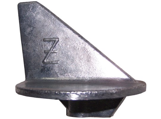 Zineti Anodo Zinc Aleta Corta con Rosca