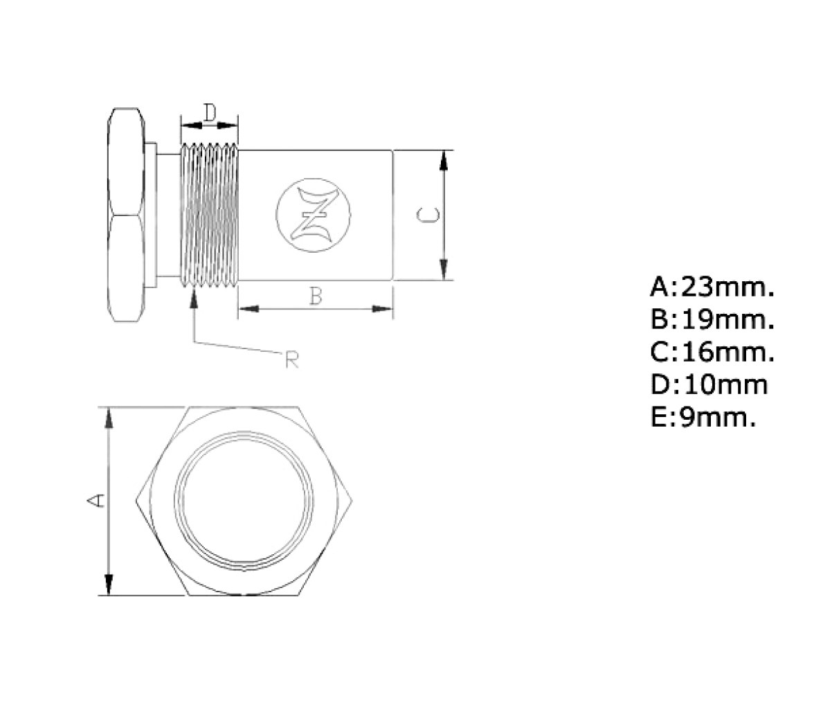 Zineti Anodo Zinc para Enfriadores