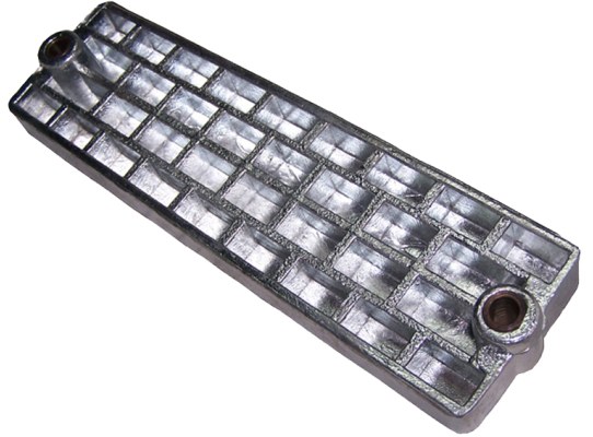 Zineti Anodo Zinc Placa Alveolada Fueraborda