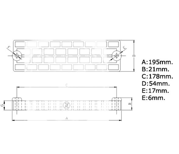Zineti Anodo Zinc Placa Alveolada Fueraborda