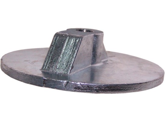 Zineti Anodo Zinc Placa Circular con Rosca