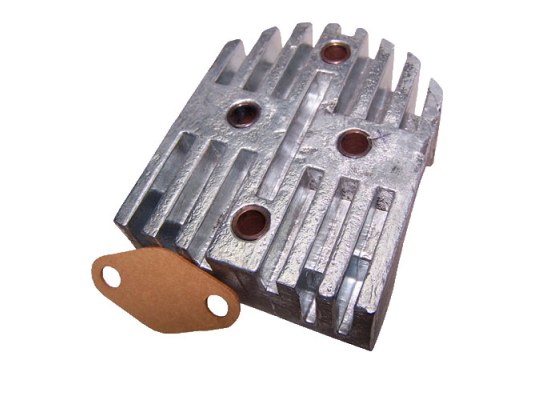 Zineti Anodo Zinc Placa con 4 Agujeros