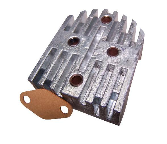 Zineti Anodo Zinc Placa con 4 Agujeros