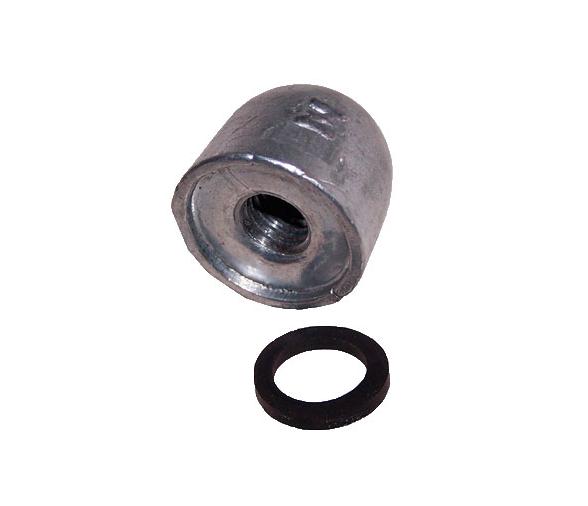 Zineti Anodo Zinc Tuerca con Arandela de Goma