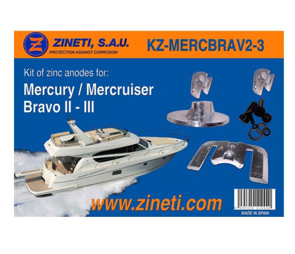 Zineti Kit Anodos Mercury-Mercruiser Bravo II-III