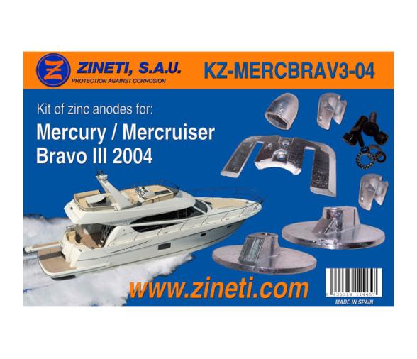 Zineti Kit Anodos Mercury-Mercruiser Bravo III 2004