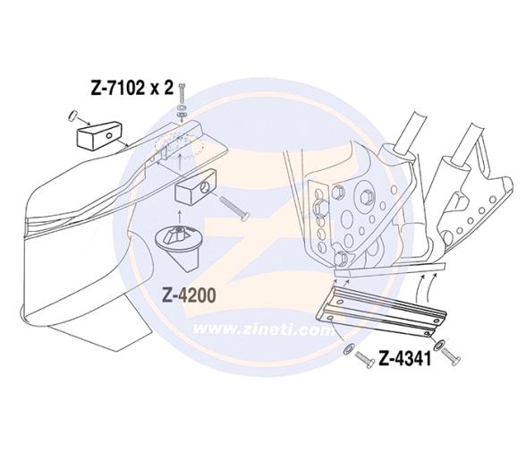 Zineti Kit de Anodos para Mercury 75-115 EFI