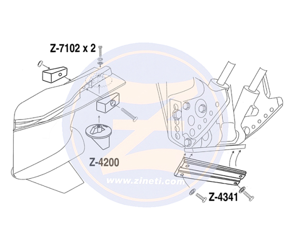 Zineti Kit de Anodos para Mercury 75-115 EFI