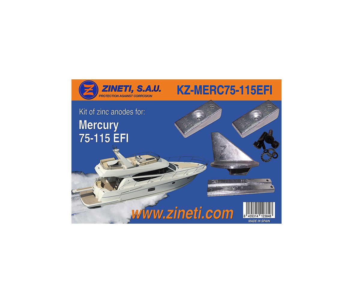 Zineti Kit de Anodos para Mercury 75-115 EFI