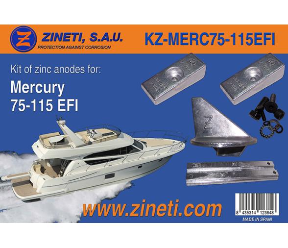 Zineti Kit de Anodos para Mercury 75-115 EFI