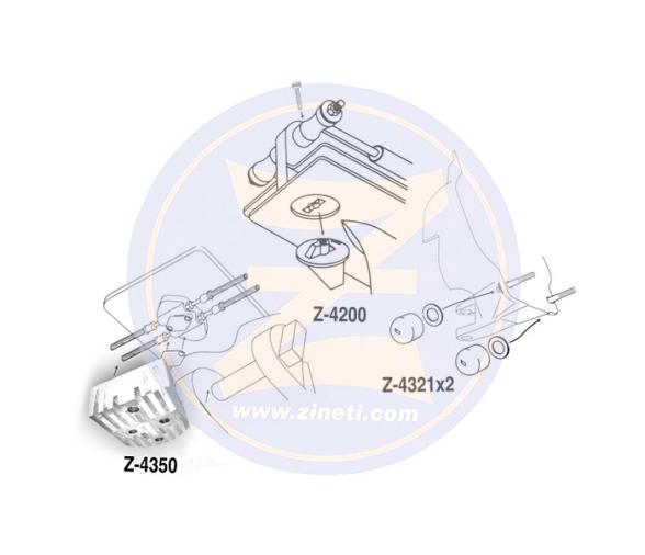 Zineti Kit de Anodos para Mercury Alpha One