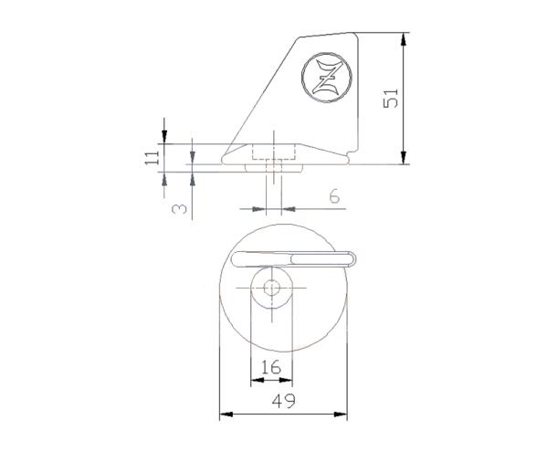 Zineti Ánodo aleta Estabilizador Motor