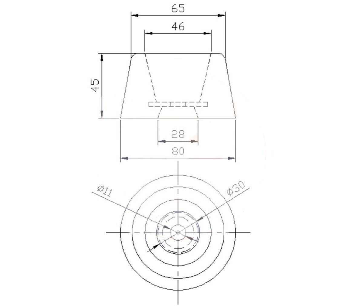 Zineti Anodo Zinc Circular Vetus