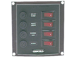 Panel Electrico Nylon 4 interruptores vertical