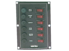 Panel Electrico Nylon 6 interruptores vertical