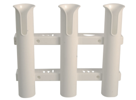 Wall-Mounting Plastic Rod Holder for 3 Rods