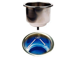 Seachoice Stainless steel with LED Cupholder
