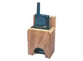 Teak Radio VHF - cellular phone holder